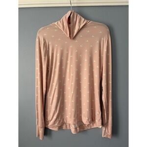 Land's End Thermaskin Turtleneck Shirt Baselayer Top Pink Womens Size‎ M(10-12)